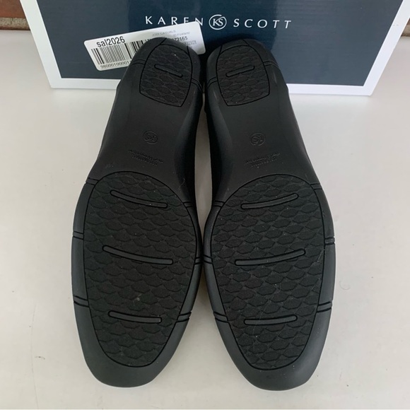 Karen Scott Womens Jodi Slip-On Flats Loafers BLACK US 8.5 M NEW - Picture 10 of 10